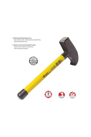 Sait Demirci Kamyoncu Metal Saplı Çekiç 500 Gr