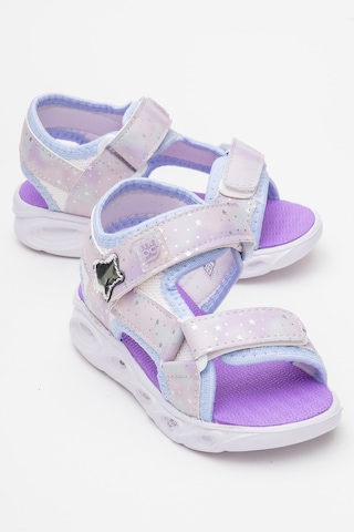 Mnpc Kız Çocuk Mavi Işıklı Anatomik Hafif Günlük Sandalet 25y2s1006756 Mavi