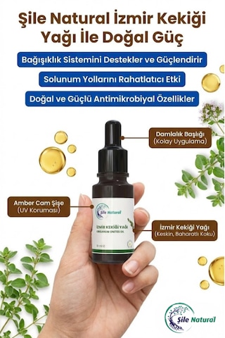 %100 Doğal İzmir Kekiği Yağı - Distilasyon Saf Ve Katkısız 10 Ml