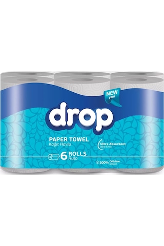 Drop Çift Katlı Kağıt Havlu 4 x 6'lı