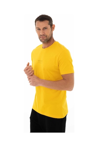 AR-MA Arma Erkek Regular Fit Bisiklet Yaka Tişört Y25344405701 Sarı