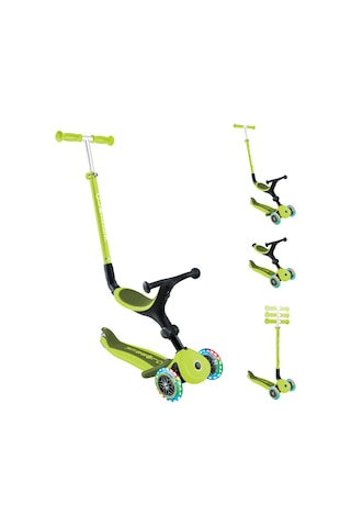 Globber Go Up Active Işıklı Scooter - Yeşil