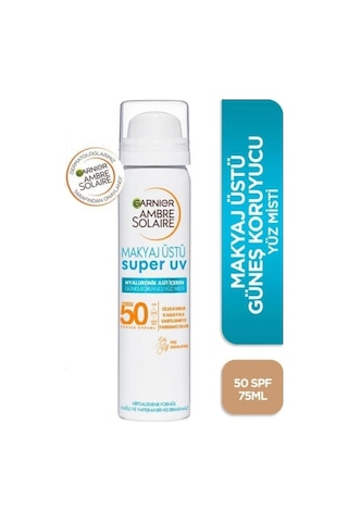 Garnier Ambre Solaire Over Make Up Super Uv Protection Mist Spf50 75ml