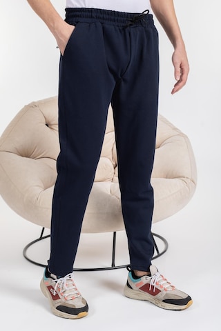 Mutlu City Double Face Kumaş Basic Düz Model Rahat Kalıp Pantolon Kesim Trend Erkek Eşofman Altı-2880-lacivert Lacivert