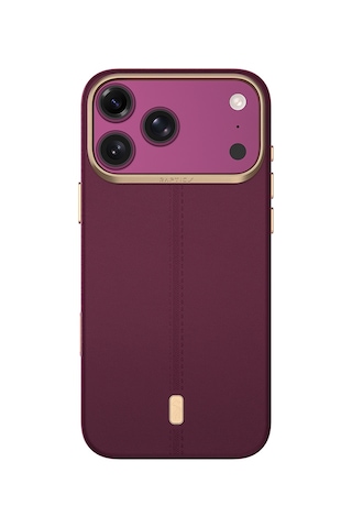 Apple iPhone 18 Pro Max Uyumlu Kılıf M-safe Şarj Özellikli Raptic Urban Nav Serisi Kapak Mürdüm