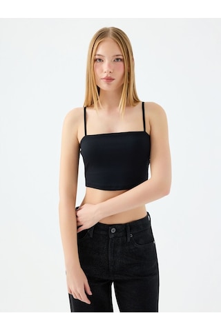Loft Crop Kadın Top Lf2038438 Q1.v1 Siyah