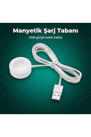 Ys-gt3 Manyetik Akıllı Saat Şarj Aleti Usb Kablolu 1 Metre Huawei Watch Gt 3 İle Uyumlu
