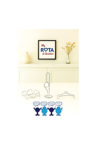 Servis Sunum Seti, Rota Kağıt Havluluk, Kare Peçetelik, Üçgen Nihale, Üçlü Set, Paslanmaz Çelik Tel Krom