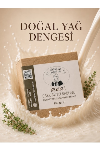 Kekikli Zeytin Yağlı Eşek Sütü Sabunu 100 Gr