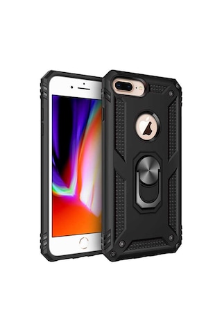 Apple Uyumlu iPhone 7 Plus Kılıf Zore Vega Kapak-Siyah