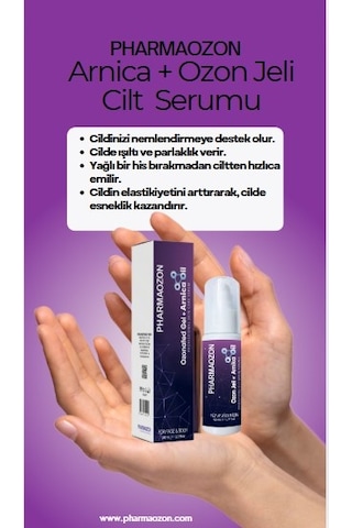 Pharmaozon Arnica Yağı+ Ozon Jeli Cilt Bakım Serumu 50 ML
