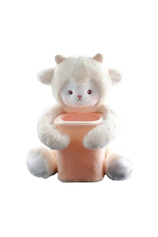 Createtech Yumuşak Peluş Oyuncak Koyun Çöp Araba Magideal Kutusu Çok Renkli