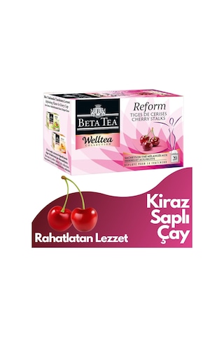 Beta Tea Kiraz Saplı Poşet Çay Welltea Reform Collection 20x1,8 Gram