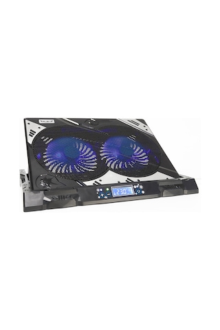 Rush RC828 Ironice Çift Fanlı Led Aydınlatmalı Laptop Notebook Soğutucu
