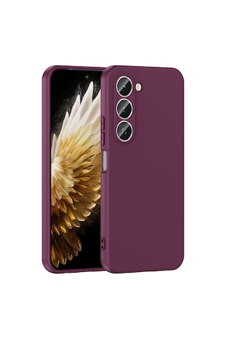 Tecno Spark 40 Pro Kılıf Yumuşak Silikon Kamera Korumalı Lansman Subutu Koyu Mor