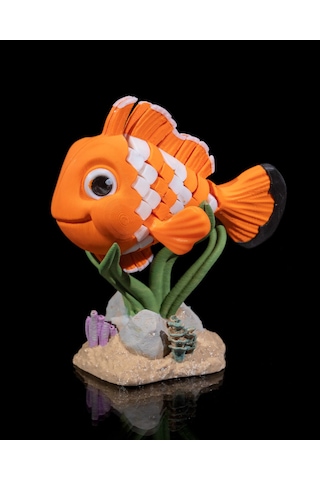 Hareketli Palyaço Balığı Ve Standı 10x7cm