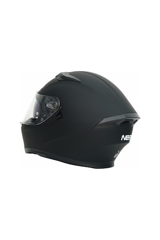 Gp Nero Mks003-mb Güneş Vizörlü Şeffaf Full Face Motosiklet Kaskı Siyah