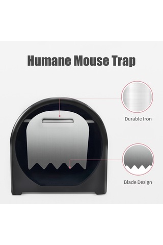Kemirgen Zapper Sıçan Fareler Fare Tuzak Humane Fare,siyah