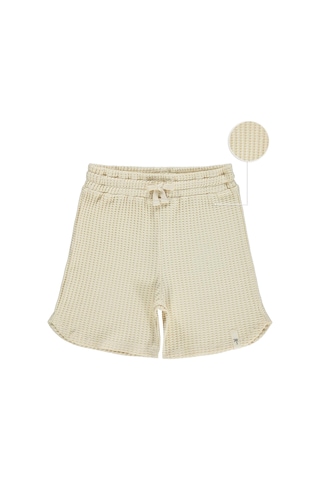 Civil Boys Basic Waffle 10-13 Yaş Şort - Kahverengi Sütlü Kahve