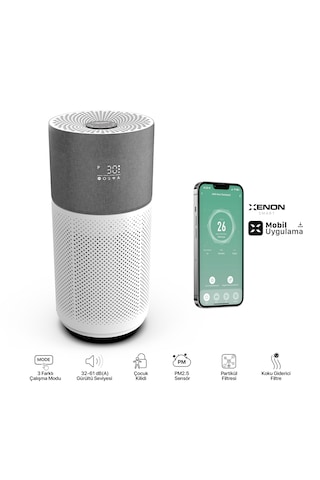 Xenon Smart Air Purifier Akıllı Hava Temizleme Cihazı Gri X7420_M0