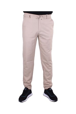 Dagoster Dmg23-619712 Bej Normal Bel Düz Paça Jogger Erkek Pantolon Bej