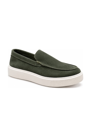 Lufian 111230309 Zayn Sneaker Erkek Deri Ayakkabı Haki