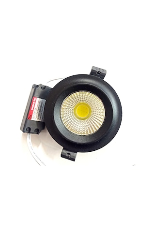 Siyah Led Spot 5w Sıva Altı Döküm Kasa Beyaz Işık 6500k