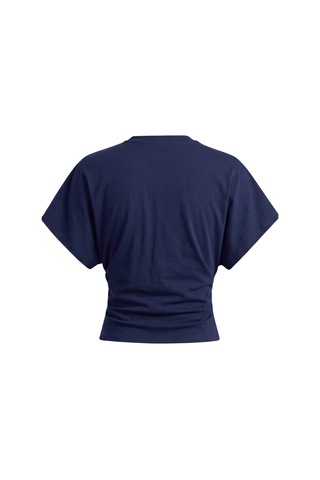 Genius Store Kadın Yarasa Kollu Bluz Pamuklu 2 Li Bluz Yarasakol-2 Lacivert-bordo