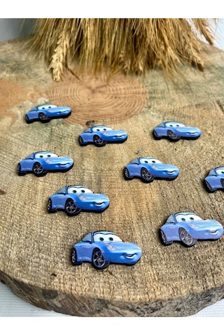 Mr. Home Ahşap Uv Baskılı Arabalı Figür-uv Baskılı Magnet Figür