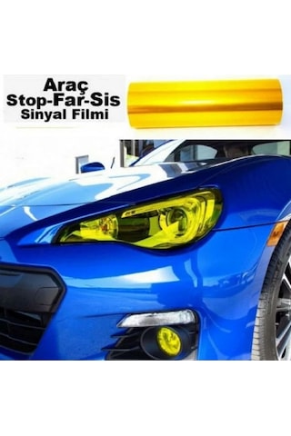 Far Stop Filmi Far Folyosu Sarı Far Çizik Çizilme Engelleyici Folyo 100cm X 30cm