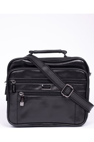 Moda Çanta Erkek Siyah Moda Bu-42 Suni Deri Askılı Çanta Moda Bu-