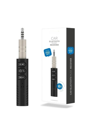 Pdateknoloji 3.5mm Aux To Jack Bluetooth Araç Kiti Düz Girişli