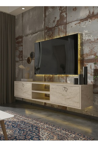 Resital Tv Ünitesi S1830-8 Traverten Traverten
