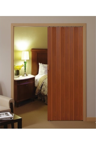 Katlanır Kapı Meşe 82x203 Cm Alan Tasarruflu Akordiyon Kapı Şık, Dayanıklı Ve Kolay Montaj