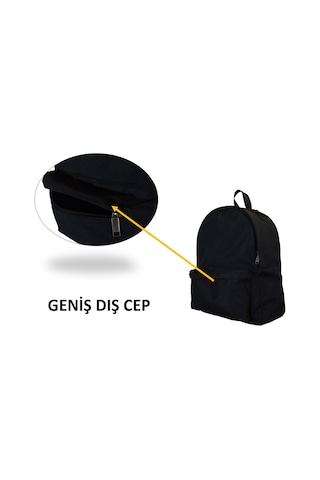 Unisex Sırt Çantası Siyah