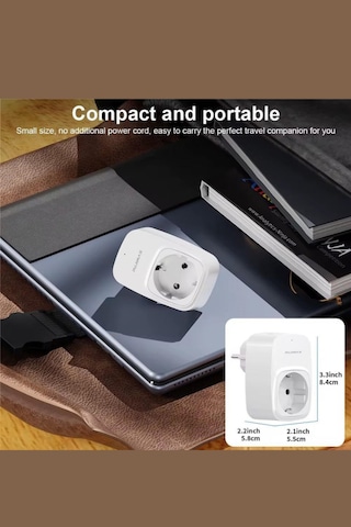 Akım Korumalı Çoklu Priz 1 Usb-a, 2 Usb-c 16a, 3680w, 2.4a Hızlı Şarj, Alev .