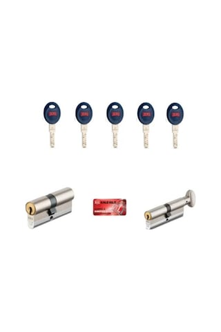 Kale Kilit 264 Cech 2'li Set Hareketli Pimli Silindir 68mm