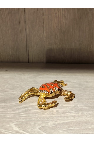 Swarovski Taşlı Yengeç Mücevherlik / Dekoratif Biblo