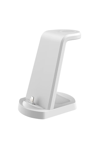 Maiyame A001 Plastik+abs Dikey Kablosuz Şarj Cihazı, Telefon Tutucu, 10w/7.5w/5w Akıllı Telefon, Saat Ve Kulaklık İçin, Beyaz