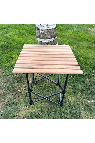 Argeus Katlanabilir Ahşap Masa Küçük 54022 Açık Gri