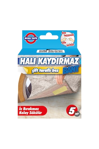 HALI-KİLİM  KAYDIRMAZ/ SABİTLEME -YAPIŞTIRMA BANDI 50 MM X 5 MT