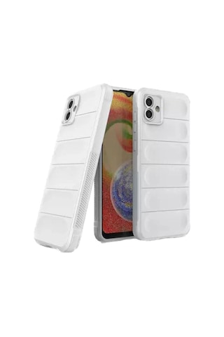 Samsung Galaxy A05 Kılıf Optimum Silikon - Krem Çok Renkli