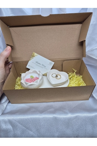 Kadınlar Günü Hediyelik Lotus Mum Beyaz Mum 5 Li Paket