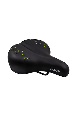 Loop Zy-9345-a Sele 255x205mm 650gr Yetişkin Mtb Geniş Bisiklet Selesi 24-26-29 Jant Uyumlu Siyah