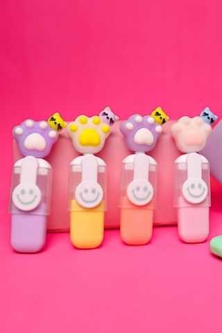 Pati Tasarımlı Fosforlu Kalem-967 Çok Renkli