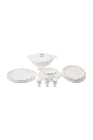 Karaca Fine Pearl Extra Wilderness 62 Parça 12 Kişilik Yemek Takımı Gold