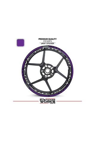 Yamaha Mt09 Jant Sticker Ve İç Yazı Basklı Etiket Sticker Modeli Premium Kalite