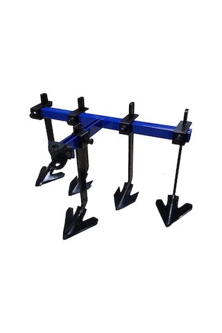 Elmas Serisi Çapa Makinası 5 Li Kaz Ayağı - Pulluk - Çapa 4+1 5'li Siyah