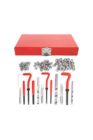 Valkyrie 88 Parça Diş Açma Helicoil Vida Tamir Onarım Seti M6 M8 M10 Profesyonel 1. Kalite