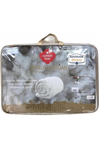 Cotton Box Pamuk Tek Kişilik Yorgan Çok Renkli